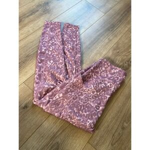 Danskin Women's Cheetah Print Pink Leggings Size Small